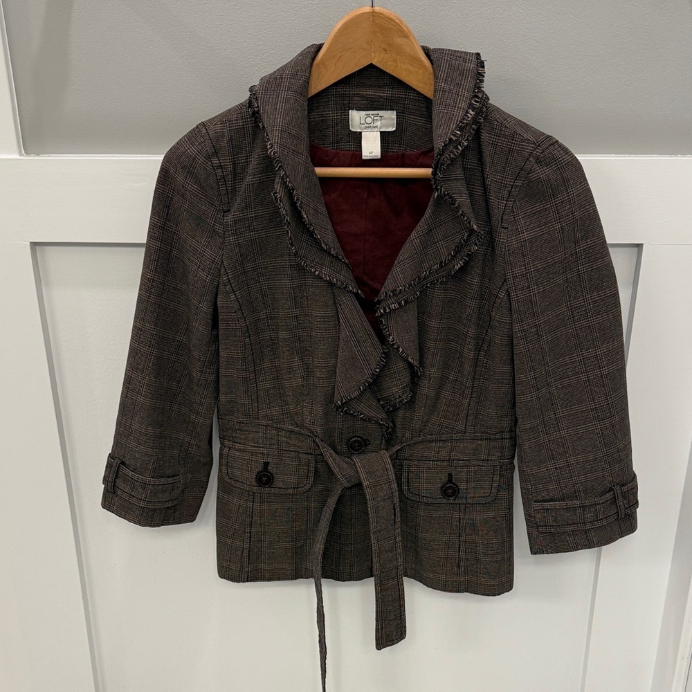 LOFT Brown Pattern Blazer